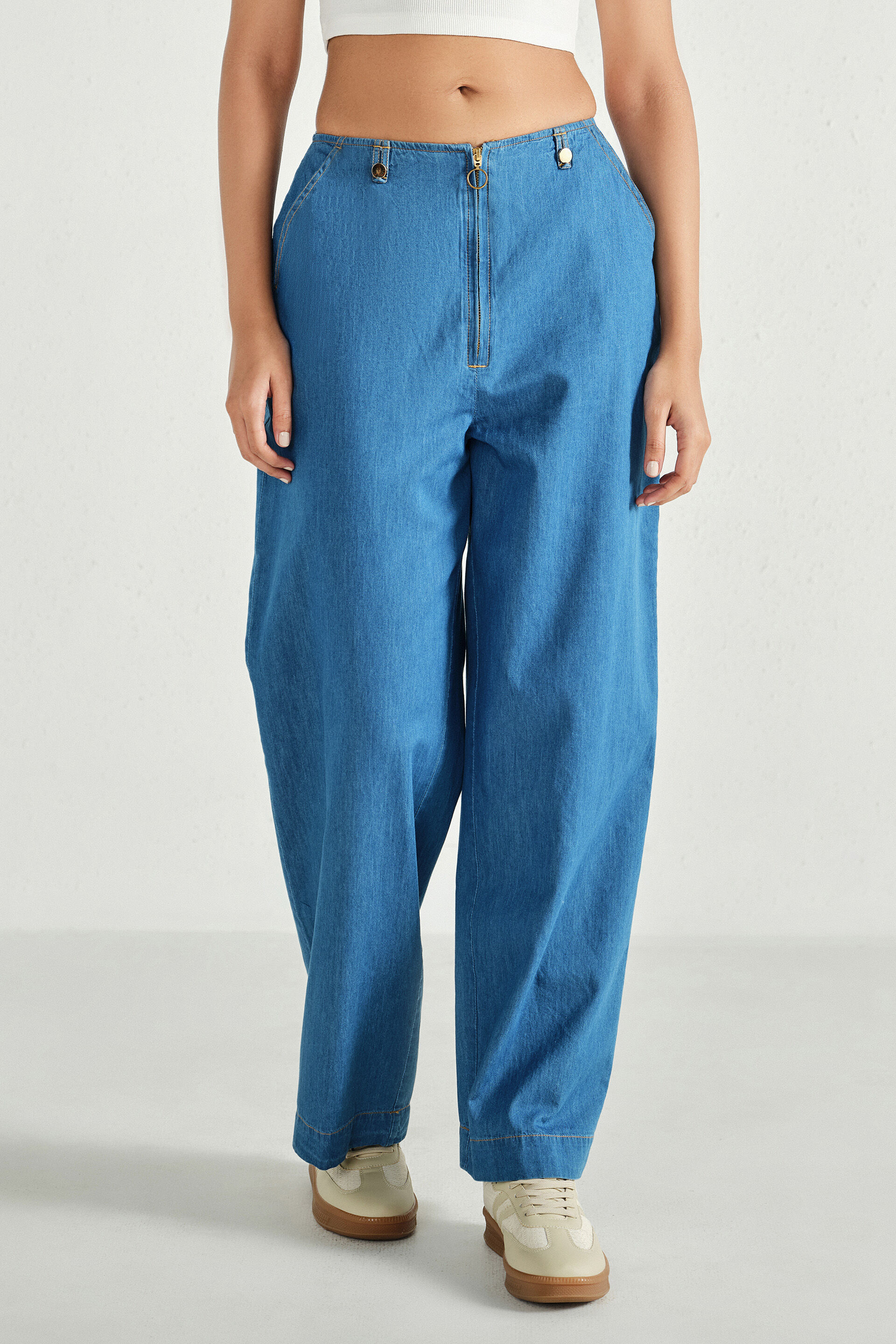 Mid-Blue Denim Pants